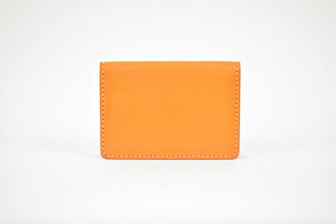 【ふるさと納税】【全7色】栃木レザーの名刺入れ 約30枚収納 ポケット3つ Card holder 01/キャメル/minca　412