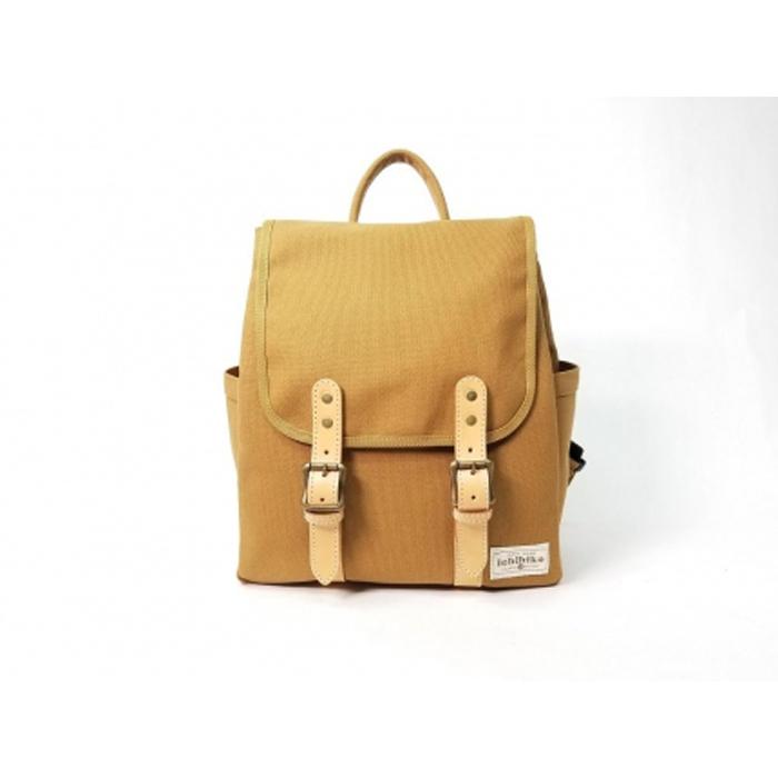 【ふるさと納税】【いちひこ帆布】 リュック/キャメル【かばん ファッション 人気 おすすめ 】 | かばん 鞄 リュック ふるさと納税 栃木県 栃木市 特産品 おすすめ