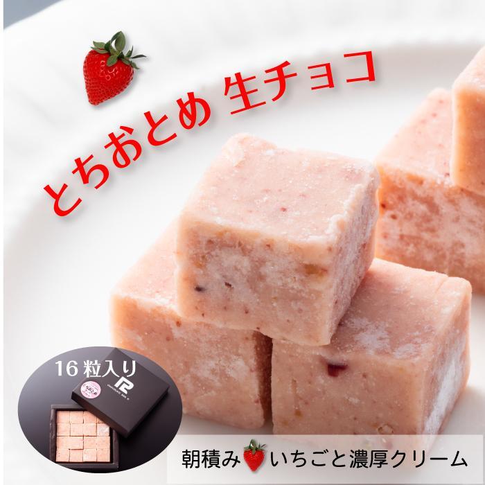 とちおとめ 生チョコレート（16粒入り） 栃木 とちぎ産 いちご イチゴ 苺 スイーツ 通販 お取り寄せ | 栃木 とちぎ産 いちご イチゴ 苺 スイーツ 通販 お取り寄せ 菓子 おかし 食品 人気 おすすめ 送料無料