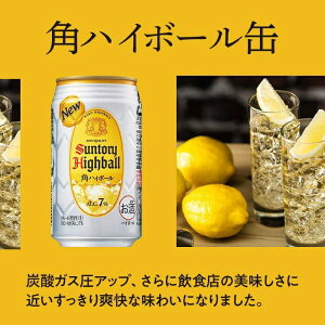 【ふるさと納税】〈サントリー〉角ハイボール缶 350ml缶×24本（1ケース）※3か月定期便選択可 | 1ケース 缶 セット ギフト プレゼント お酒 お取り寄せ 詰め合わせ ウイスキー ウィスキー SUNTORY 角瓶 チューハイ サワー 家飲み 宅飲み