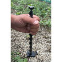 【ふるさと納税】ねじペグ20cm ブラック 8本セット キャンプ用ペグ スパイラル トルネード アウトドア 【アウトドアグッズ 人気 おすすめ 】 | アウトドア アウトドアグッズ キャンプグッズ 人気 おすすめ 送料無料