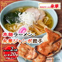 3位! 口コミ数「2件」評価「5」佐野餃子(大)10個2人前×2パックと本物ラーメン2人前【配送不可地域：離島・沖縄県】【1061578】