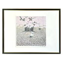 【ふるさと納税】安藤勇寿「花びらの画用紙」額入画(大)【1226179】