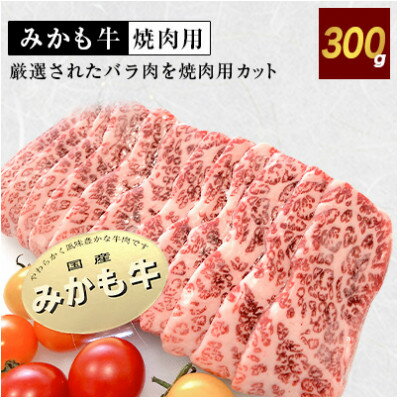 「みかも牛」焼肉用300g[配送不可地域:離島]