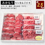 【ふるさと納税】「みかも牛」ヒレまるごと1本(約2.5kg)【配送不可地域：離島】【1257346】