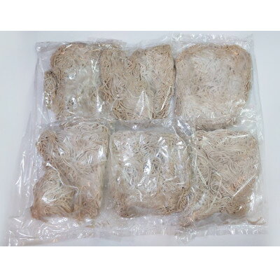 【ふるさと納税】栃木県佐野市産　生そば瞬間冷凍　130g×6食【配送不可地域：離島】【1514987】