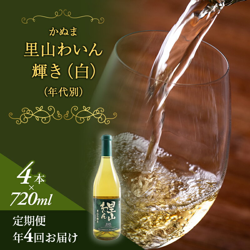 【ふるさと納税】12.輝き（白）（年代別）年4回届け　【定期便・ワイン・お酒・果実飲料・ジュース】...