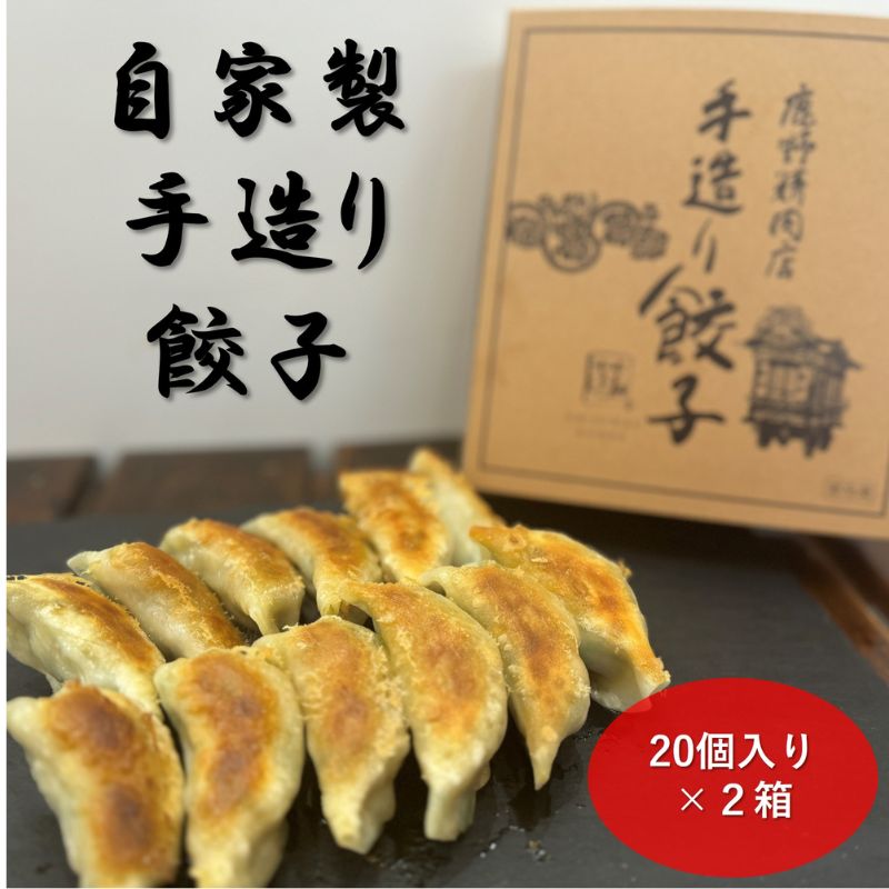 自家製 手造り 餃子 20個入り 2箱 ギョウザ [鹿沼市]