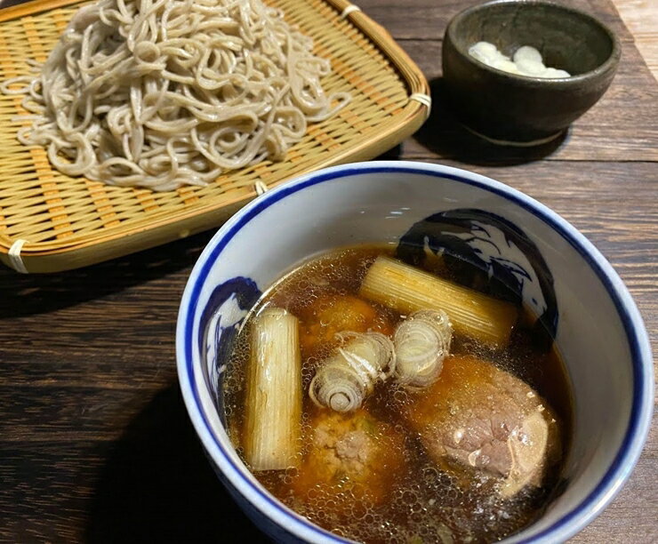 【ふるさと納税】鴨鍋日光蕎麦セット【味と香りが絶品！日光産石臼挽き蕎麦を鴨鍋でお楽しみください】｜鴨鍋セット 鍋 そば 鴨肉 カモ肉 鍋セット そばセット 二八蕎麦 [0334]