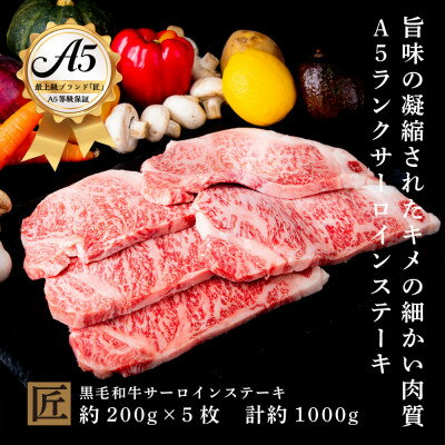 【ふるさと納税】おやま和牛 A5 極 サーロイン 約200g×5枚【配送不可地域:離島】【1096927】 【ふるさと納税】おやま和牛 A5 極 サーロイン 約200g×5枚【配送不可地域:離島】【1096927】