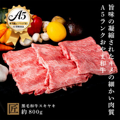 おやま和牛 A5 極 スキヤキ 約800g【配送不可地域：離島】【1096934】