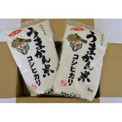 【ふるさと納税】令和7年産　栃木県小山市産コシヒカリ「うまかん米」　精米5kg×2袋【1592908】