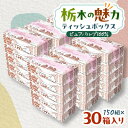 【ふるさと納税】【30箱入り】使い切りパック!栃木の魅力ティッシュボックス150w×30箱※配送不可地域:離島・沖縄【配送不可地域:離島・沖縄県】【145453...