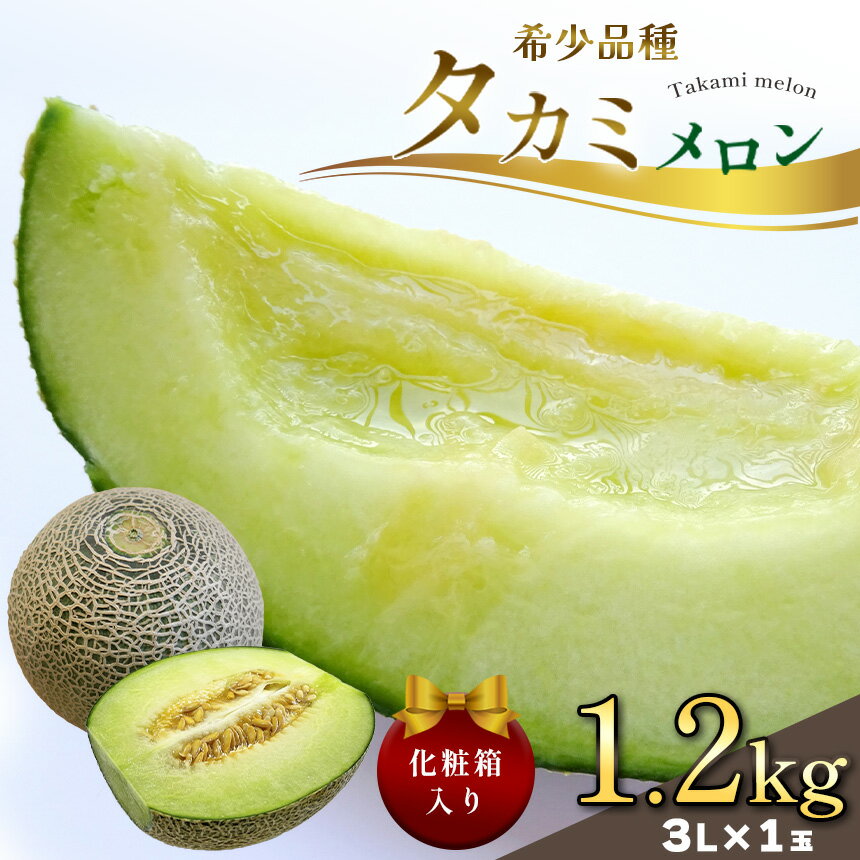 【ふるさと納税】 【2025年 先行予約】真岡市産 タカミメロン 3L 1玉 化粧箱入り | メロン 果物 フルーツ ギフト 贈り物 プレゼント 高級 ご褒美 デザート 国産 特産品 栃木県 真岡市 送料無料