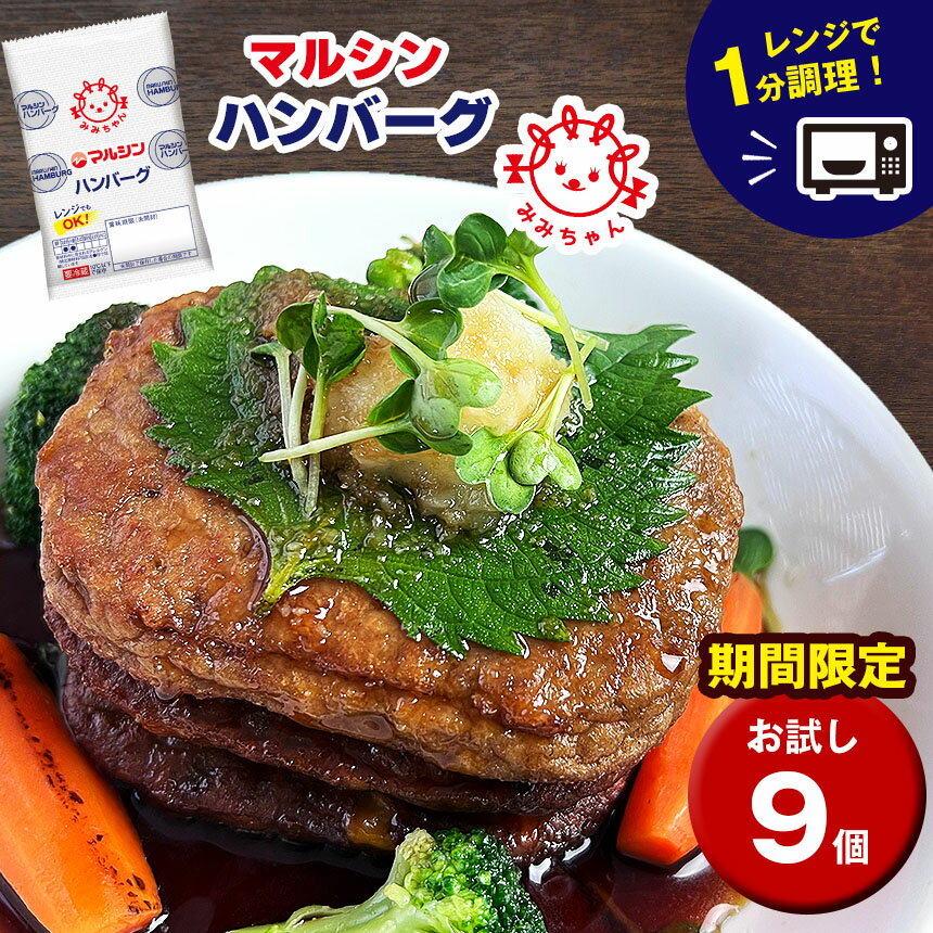 【ふるさと納税】 【お試し企画】マルシン ハンバーグ 焼くだけ 肉 おかず 惣菜 簡単 調理 弁当 マルシン フーズ 特産品冷蔵 はんばーぐ 肉 にく 加工品 肉汁 人気 総菜 冷凍保存 5000円 ご家庭向け 人気 レンチン レンジ 個包装 TVで話題のサムネイル