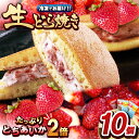 【ふるさと納税】 生どら焼き 真岡産とちあいか2倍 10個入 | 栃木県 真岡市 送料無料