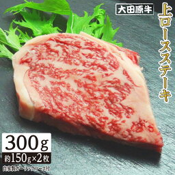 【ふるさと納税】大田原牛 上ロース ステーキ 2枚セット | ブランド牛 和牛 牛肉 高級 ロース 300g