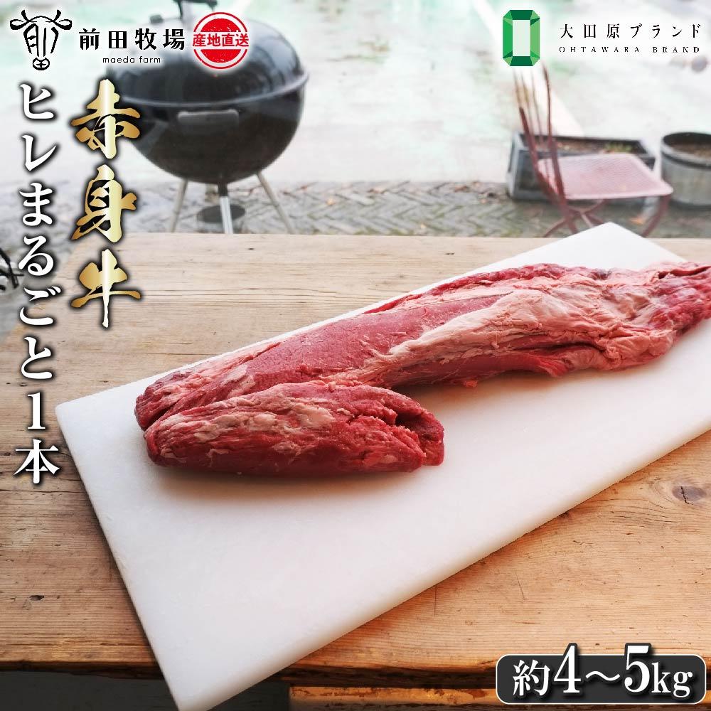 [大田原 前田牧場直送 赤身牛]ヒレまるごと1本(4〜5kg) | ブランド牛 和牛 牛肉 フィレ ステーキ ヒレ 産地直送 産直