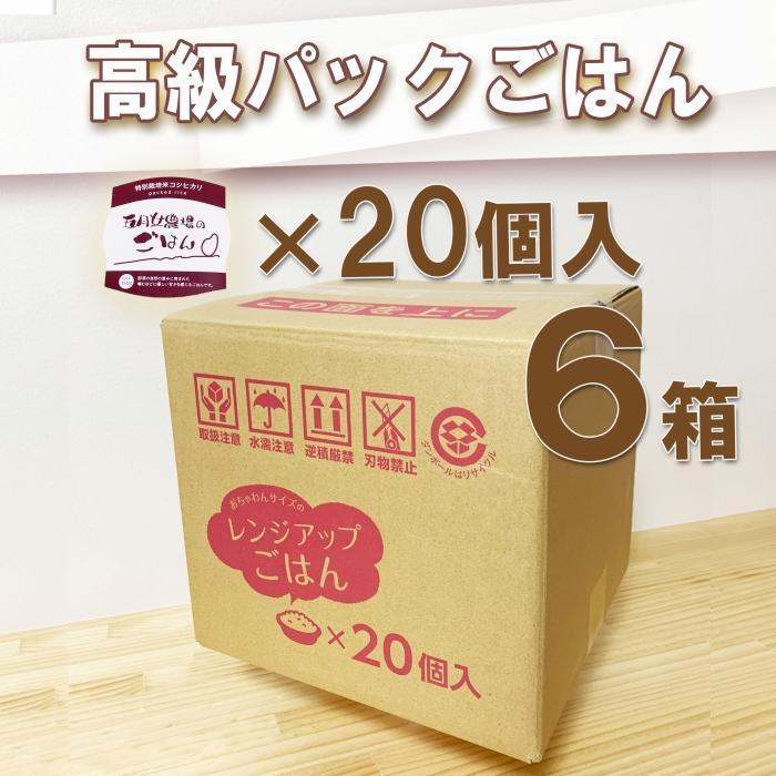 【ふるさと納税】【6か月定期便】農家直送のパックごはん☆五月女農場のごはん（150g×20個） | お米 こめ 白米 食品 加工食品 人気 おすすめ 送料無料