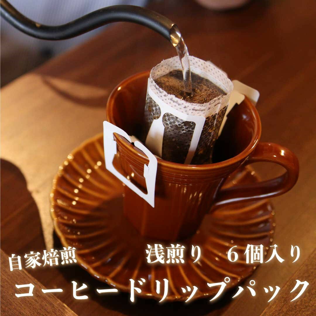 [注文後に焙煎] 自家焙煎コーヒードリップバッグ浅煎り 6個|珈琲 焙煎 ドリップコーヒー [0486]