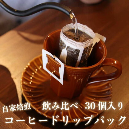 [注文後に焙煎] 自家焙煎コーヒードリップバッグ中深、浅煎り 30個飲み比べ｜珈琲 焙煎 ドリップコーヒー [0490]