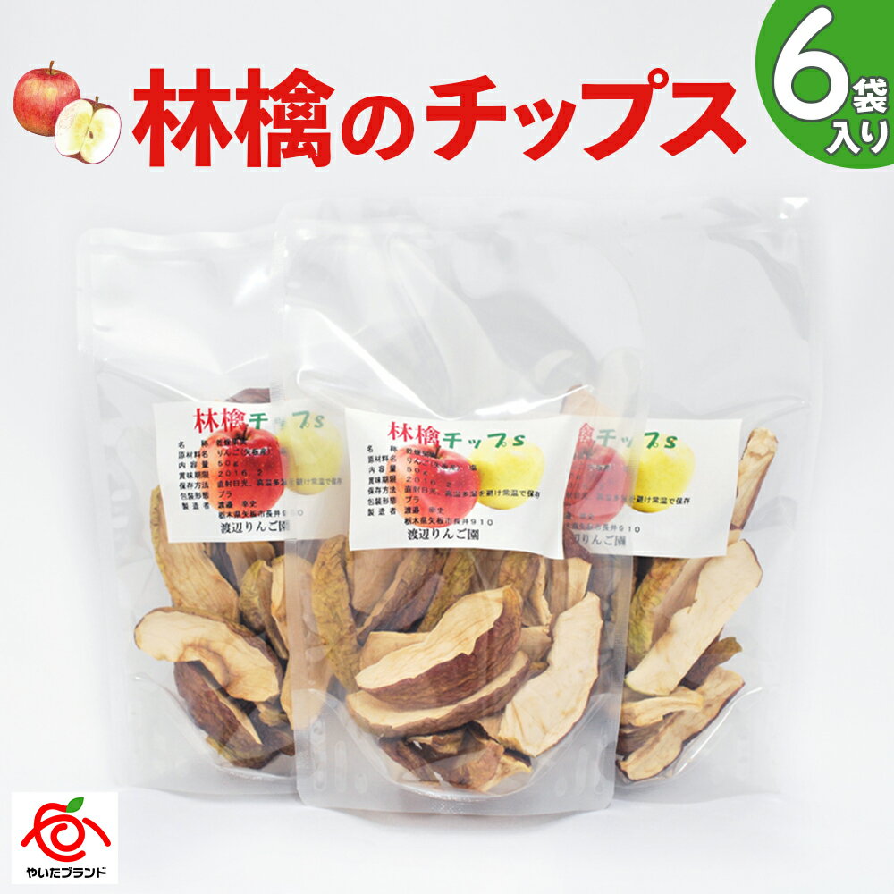 【ふるさと納税】林檎のチップス6袋入り｜リンゴ りんご ドライフルーツ お菓子 おやつ スイーツ [0390]