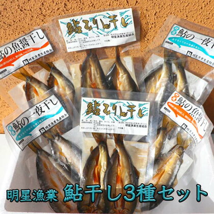 明星漁業　鮎干し3種セット◇≪海鮮 魚介 一夜干し おつまみ 贈り物 プレゼント ギフト 送料無料≫