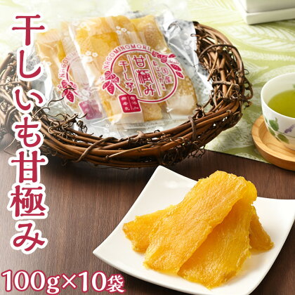 干しいも甘極み（計1kg/100g×10袋）国産　無添加　無着色　べにはるか　紅はるか　ほしいも　ほし芋　干し芋　さつまいも　スイーツ　お菓子