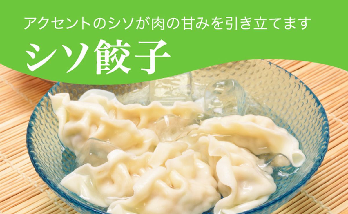 【ふるさと納税】「宇都宮餃子館」シソ餃子 960g（48個）｜ギョーザ 冷凍餃子 冷凍食品 グルメ 食品 惣菜 中華惣菜 点心 中華 送料無料のサムネイル