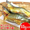 【ふるさと納税】地下水育ち 炭火焼き鮎15尾入り