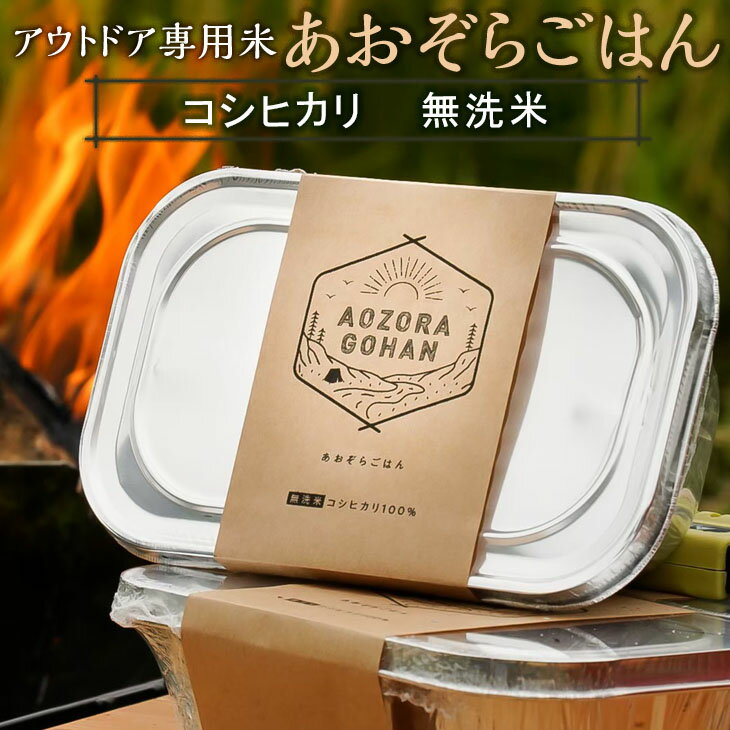 アウトドア専用 「あおぞらごはん」 120g×4パック [ご飯 お米 コシヒカリ 白米 無洗米 栃木県産 さくら市産 コメ アウトドアクッカー メスティン ソロキャンプ アウトドア 料理 手軽 簡単 便利 軽量]※北海道・沖縄・離島への配送不可