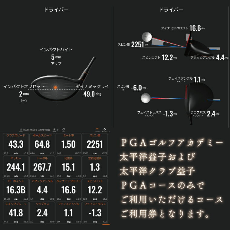 【ふるさと納税】PGAゴルフアカデミー太平洋益子　レッスン等にお使いいただけるコースご利用券（10,000円分）(CC006)