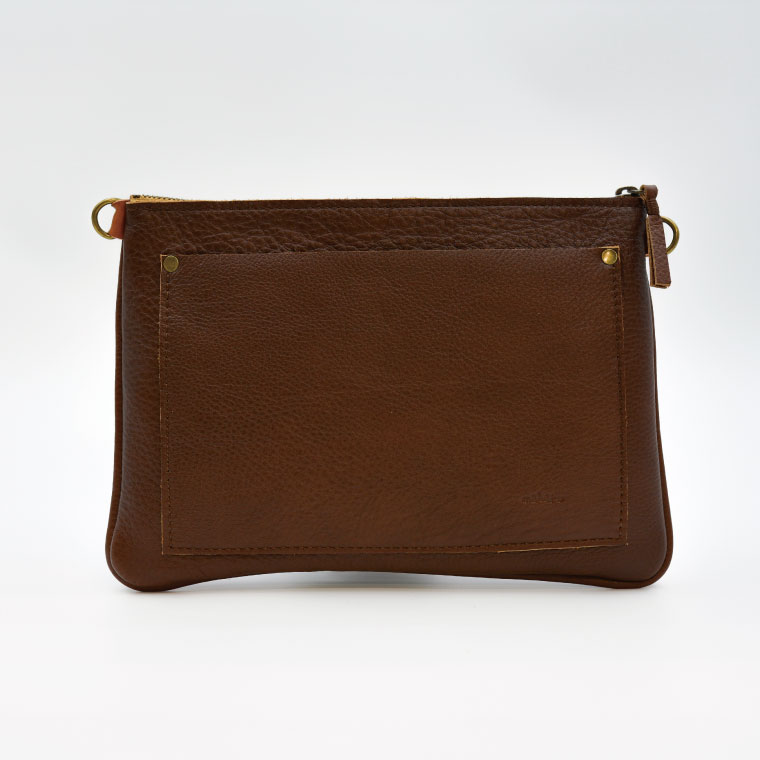 【ふるさと納税】益子の革工房maharoのサコッシュ（M）キャメルブラウン｜栃木県 益子町 ふるさと納税 サコッシュ 革 肩掛け 日用品（AX113-1）