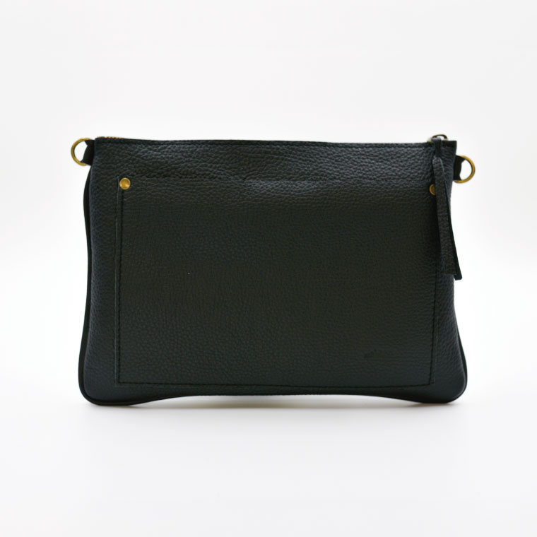 【ふるさと納税】益子の革工房maharoのサコッシュ（M）ブラック｜栃木県 益子町 ふるさと納税 サコッシュ 革 肩掛け 日用品（AX113-3）