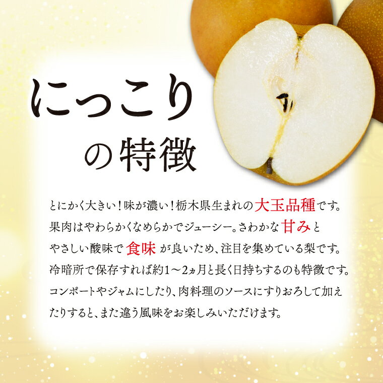 【ふるさと納税】【先行予約】仁平果樹園の梨(にっこり)(DB005)