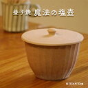 【ふるさと納税】益子焼 魔法の塩壺 わかさま陶芸 電子レンジ可 食洗器可 塩壺 スプーン付き(BJ009)