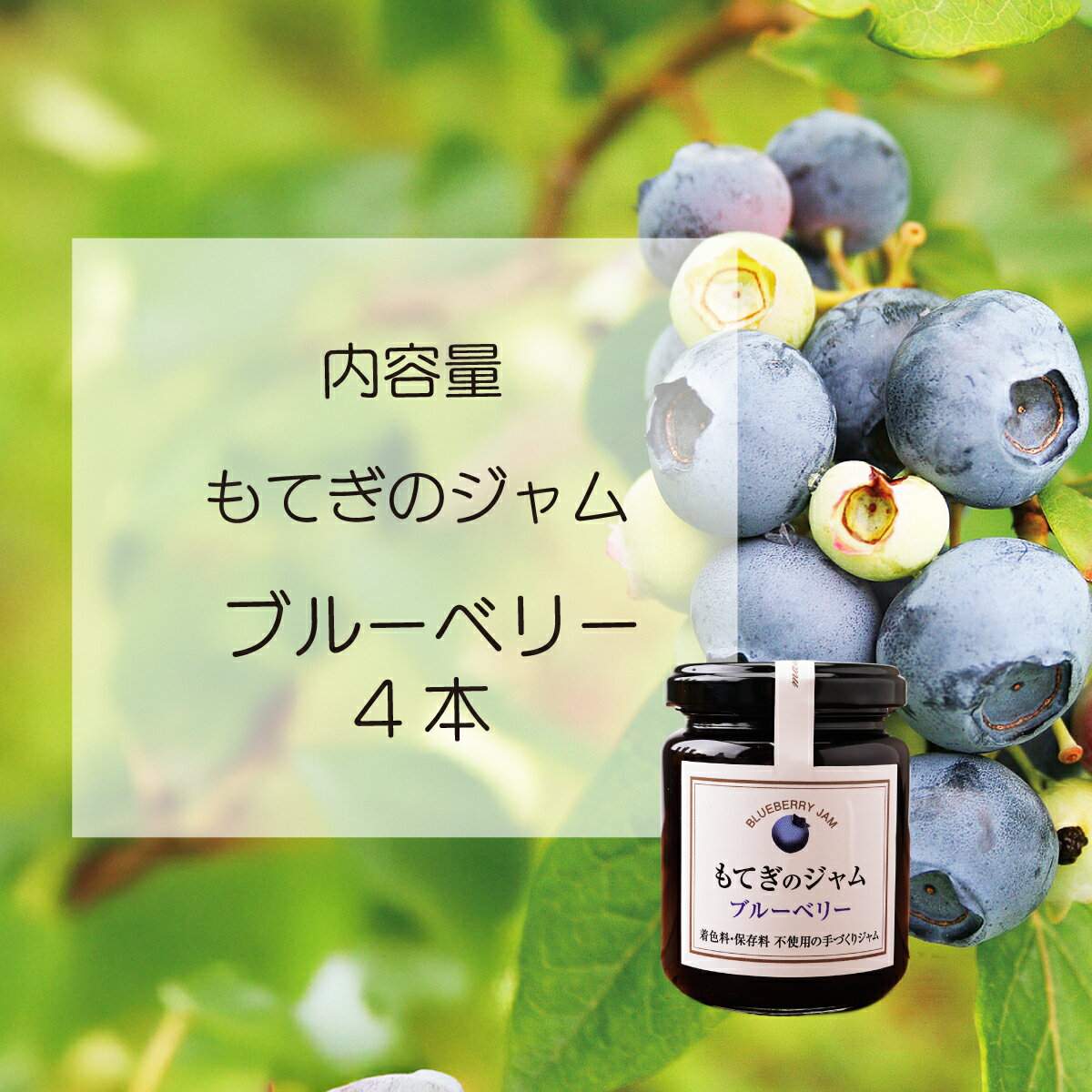 【ふるさと納税】茂木産ブルーベリーを100％使用！ブルーベリージャム 160g×4本 保存料・着色料・香料不使用 | ブルーベリー 果実 フルーツ 手作り 果肉 朝食 トースト パン ヨーグルト 詰め合わせ 保存料 着色料 不使用 茂木産 もてぎプラザ 栃木県 茂木町