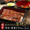 【ふるさと納税】国産 新仔うなぎの蒲焼きと肝吸・特製とろろセット うなぎ 蒲焼 冷凍 丑の日 栃木県壬生町 