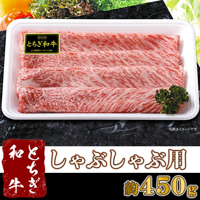 【ふるさと納税】B019・栃木県産とちぎ和牛しゃぶしゃぶ用(約450g)