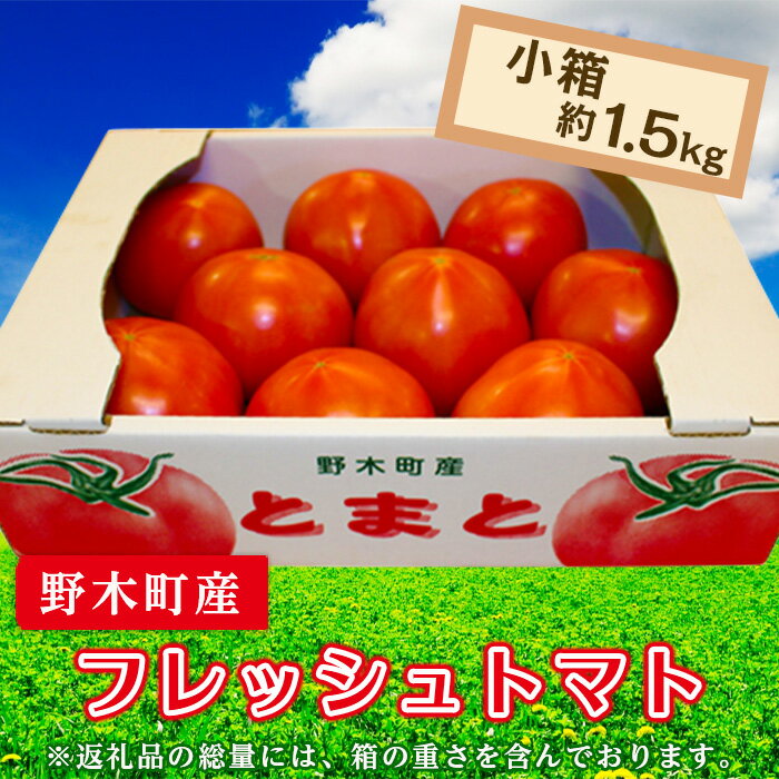 【ふるさと納税】トマト 甘い T01 栃木県野木町産トマト小箱（約1.5kg）