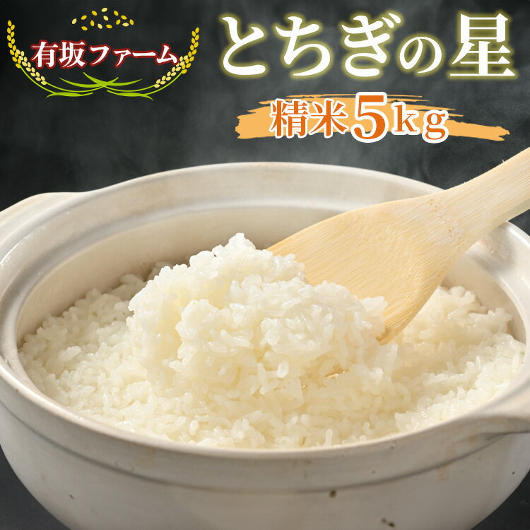 有坂ファームの令和6年産とちぎの星 精米5kg