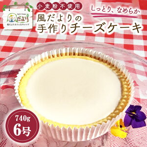 【ふるさと納税】「風だより」の手作りチーズケーキ6号 スイーツ デザート 洋菓子 ケーキ 手作り 冷蔵 栃木県 塩谷町 ※離島への配送不可
