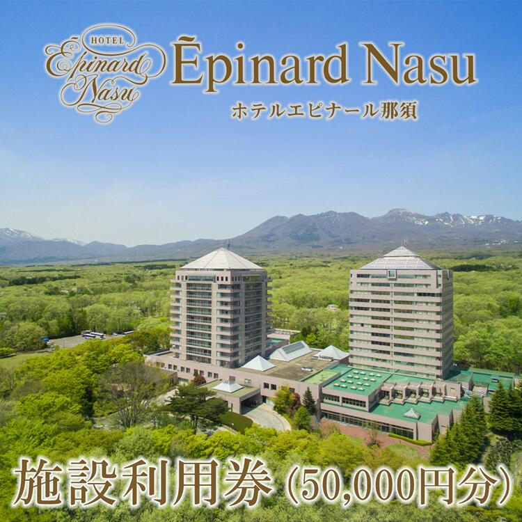 ホテルエピナール那須 施設利用券(50,000円分)｜温泉 露天風呂 宿泊 旅行 チケット 宿泊券 旅行券 利用券 宿泊ギフト券 リゾートホテル 観光 国内旅行 那須 栃木県 那須町 〔P-25〕※着日指定不可