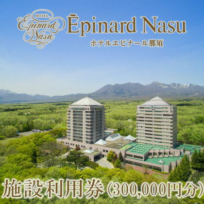 ホテルエピナール那須施設利用券(300,000円分) ｜ 温泉 露天風呂 宿泊 旅行 チケット 宿泊券 宿泊ギフト券 利用券 観光 リゾートホテル アクティビティ 栃木県 那須町〔P-178〕※着日指定不可