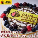 【ふるさと納税】キャンプ・アンド・キャビンズ那須高原オリジナル切り株ケーキ（ショートケーキ）【C-51】※着日指定不可