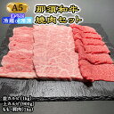 【ふるさと納税】那須和牛焼肉セットA5（カルビ・もも・肩肉）牛肉 国産 冷蔵 冷凍 焼肉 カルビ セット 那須町 〔G-3〕 1