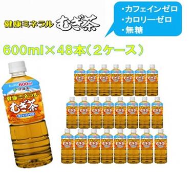 R5-12健康ミネラルむぎ茶600ml　PET×48本（2ケース）