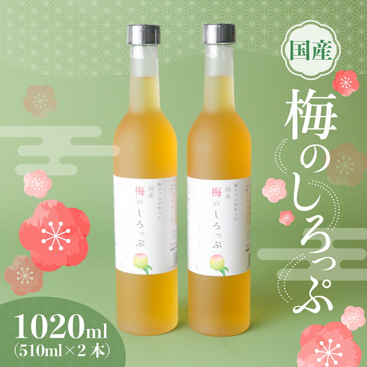 【ふるさと納税】梅しろっぷ 2本 ｜シロップ 梅酒 梅ジュース すっぱい 梅 炭酸 大人の梅ジュース 自然 ノンアルコール 子ども 群馬県 前橋市