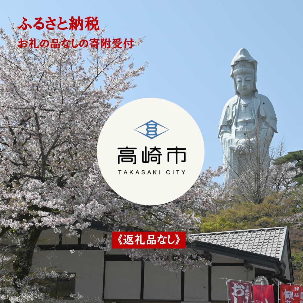 20位! 口コミ数「0件」評価「0」群馬県高崎市への寄附《返礼品はありません》1口1,000円