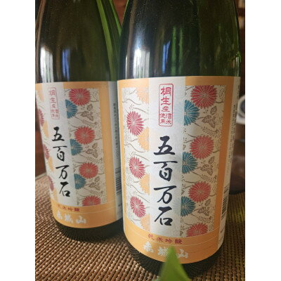 赤城山 桐生市産五百万石 純米吟醸 一升2本セット(1800ml×2本)
